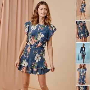 NWOT Anthro Smocked DOLAN Hillary Floral Skirt